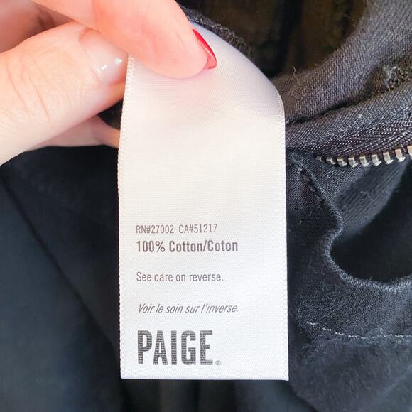 Paige Rhiannon Black Cotton Jumpsuit Anthropologie - Picture 8 of 9